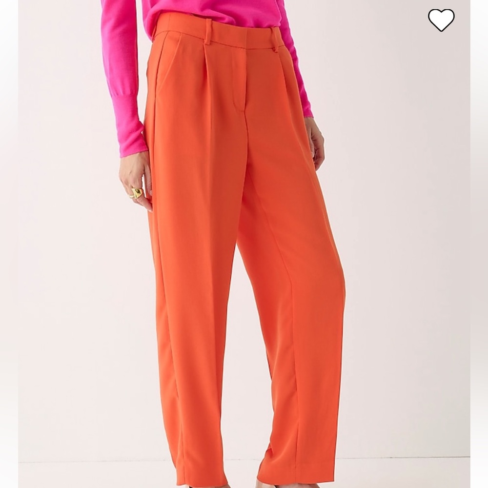jcrew orange trouser